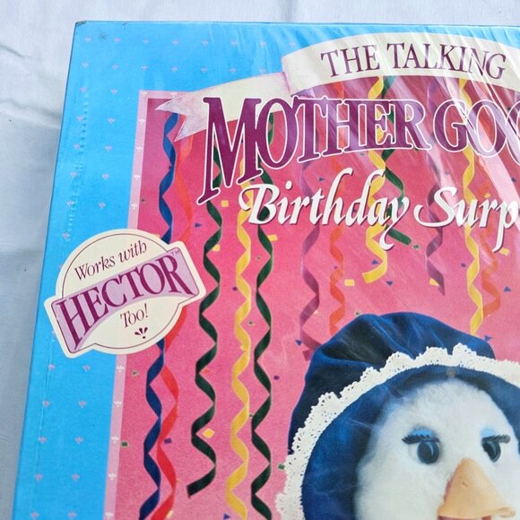 Vintage Talking Mother Goose Birthday Surprise Cassette Book Bonnet Sealed - Picture 6 of 9